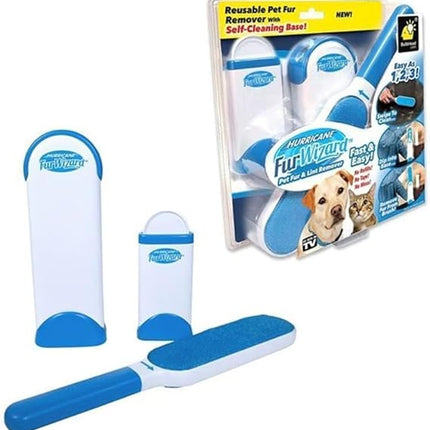 Ziggy Pupps Cat Hurricane Fur Wizard Self Cleaning Base Hair Remover 3Ps