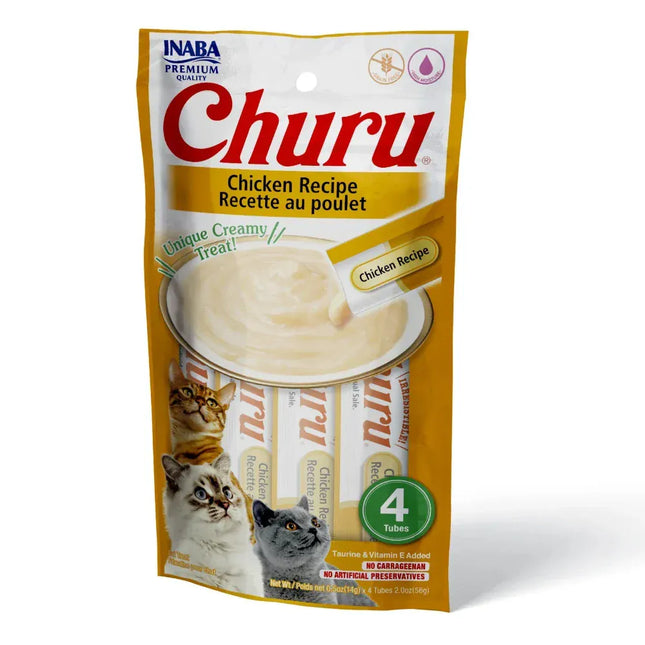 Ziggy Pupps Cat Inaba Churu Creamy Cat Treats with Chicken 4 in 14 gr