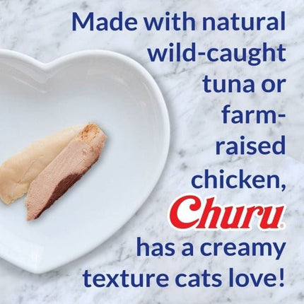Ziggy Pupps Cat Inaba Churu Creamy Cat Treats with Tuna and Salmon 4 in 14 gr