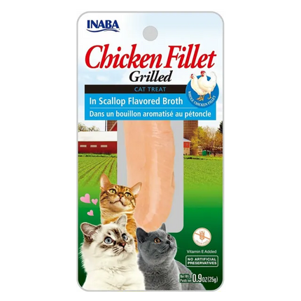 Ziggy Pupps Cat Inaba Grilled Chicken Fillet In Scallop Broth Cat Treat 25g