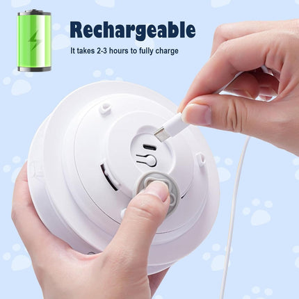 Ziggy Pupps Cat Interactive Cat Toy Automatic Hide And Seek with Feather And Mouse USB Rechargeable