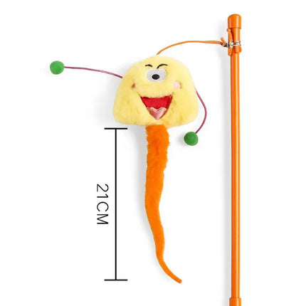Ziggy Pupps Cat Interactive Plush Monster Cat Wand Toy
