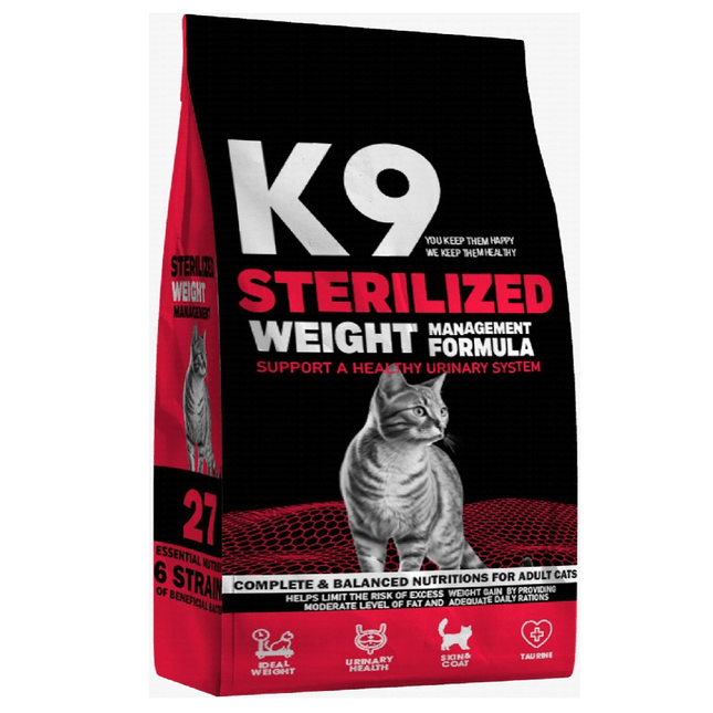 Ziggy Pupps Cat K9 Dry Food for Sterilized Adult Cats 2 kg