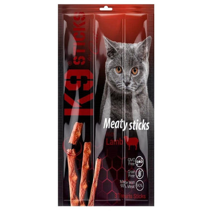 Ziggy Pupps Cat K9 Meaty Sticks Cat Treats with Lamb 3 pcs
