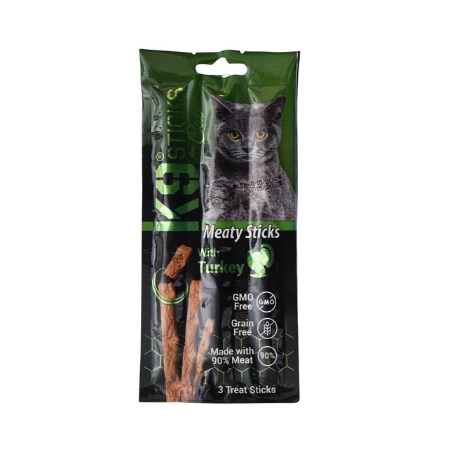 Ziggy Pupps Cat K9 Meaty Sticks Cat Treats with Turkey 3 pcs