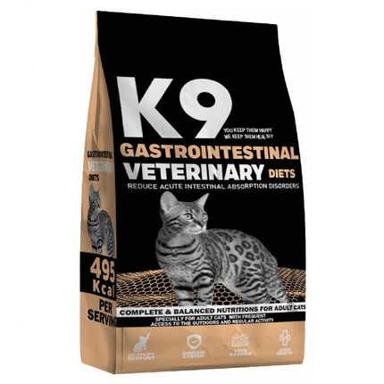 Ziggy Pupps Cat K9 Veterinary Diets Gastrointestinal Dry Food for Adult Cats 2 kg