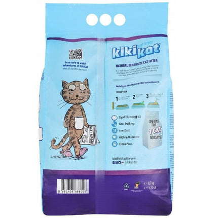 Ziggy Pupps Cat Kiki Kat White Bentonite Clumping Cat Litter Lavender 10 L