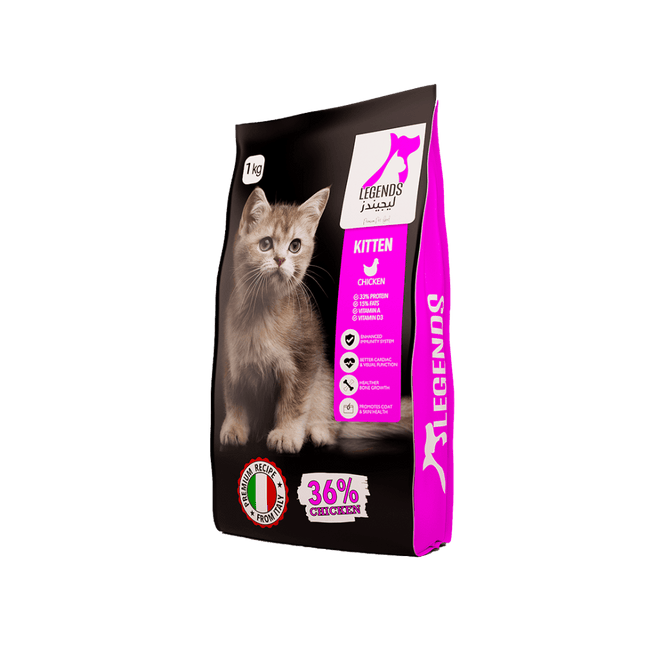 Ziggy Pupps Cat Legends Dry Food with Chicken for Kittens cats 1 kg