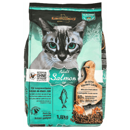 Ziggy Pupps Cat Leonardo Dry Food with Salmon for Sensitive and Adult Cats 1.8 kg