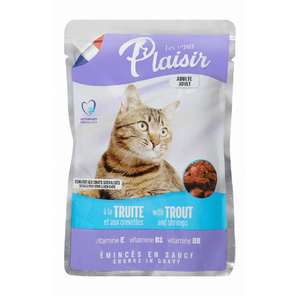 Ziggy Pupps Cat Les Repas Plaisir Wet Food with Shrimp for Adult Cats 100 gr