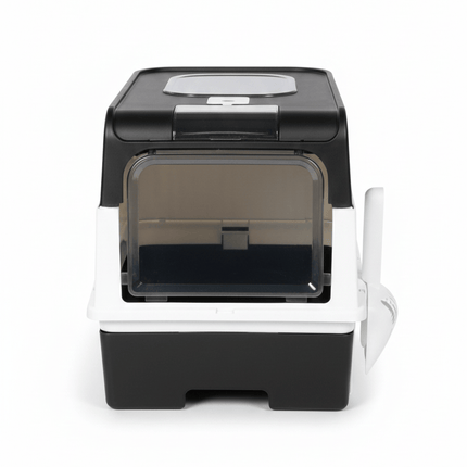 Ziggy Pupps Cat Litter Box Top Entry Hooded Cat  With Scoop