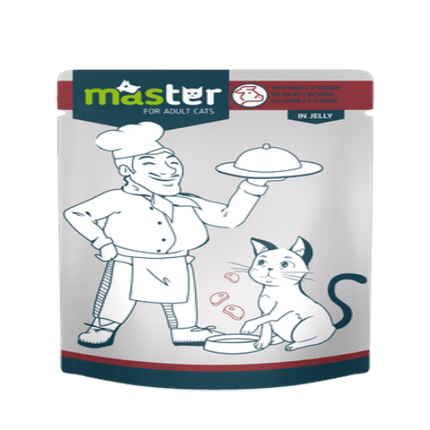 Ziggy Pupps Cat Master Wet Food with Meat in Jelly for Adult Cats 80 gr
