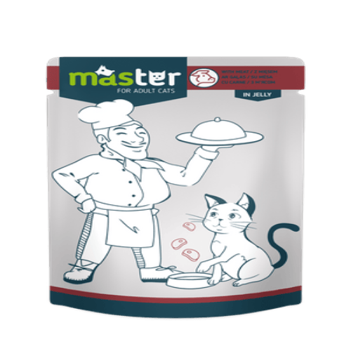 Ziggy Pupps Cat Master Wet Food with Meat in Jelly for Adult Cats 80 gr