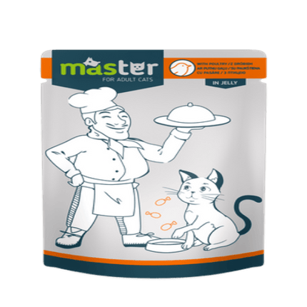 Ziggy Pupps Cat Master Wet Food with Poultry in Jelly for Adult Cats 80 gr
