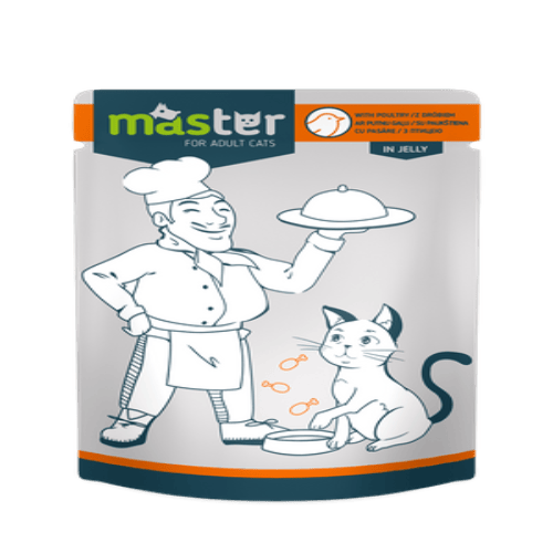 Ziggy Pupps Cat Master Wet Food with Poultry in Jelly for Adult Cats 80 gr