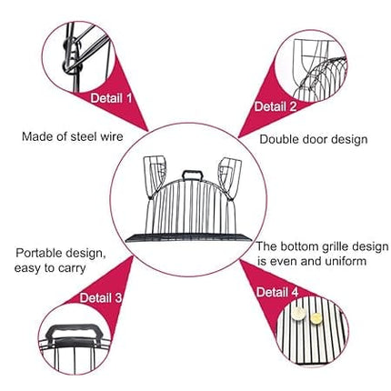 Ziggy Pupps Cat Metal cage for bathing cats veterinary