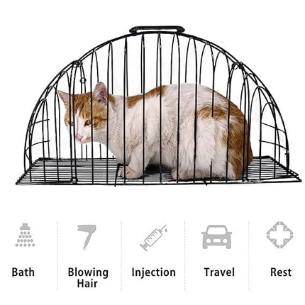 Ziggy Pupps Cat Metal cage for bathing cats veterinary