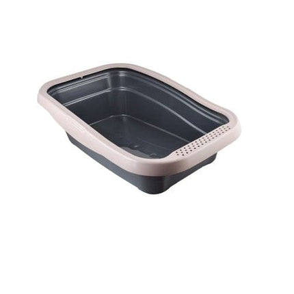 Ziggy Pupps Cat MPS2 Nella Black And Beige Cat Litter Tray with Rim 58x37.5x18cm