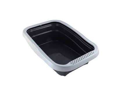 Ziggy Pupps Cat MPS2 Nella Black And Gray Cat Litter Tray with Rim 58x37.5x18cm