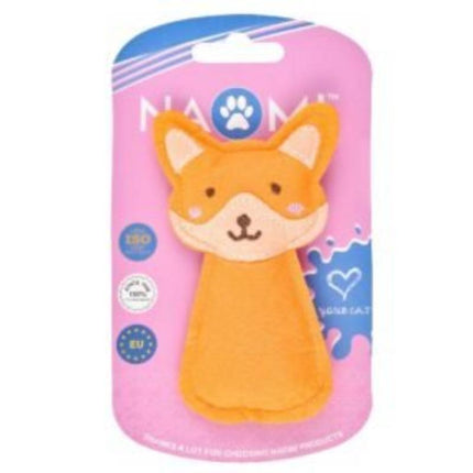 Ziggy Pupps Cat Naomi Orange Fox Plush Cat Toy
