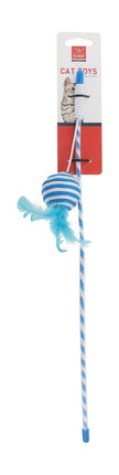 Ziggy Pupps Cat Nunbell Wand Cat Teaser Toy with Feathers