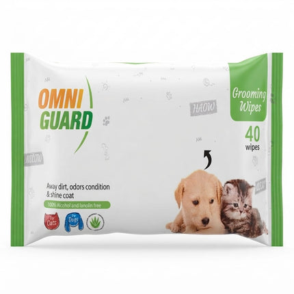 Ziggy Pupps Cat Omni Guard grooming Wipes 40pcs