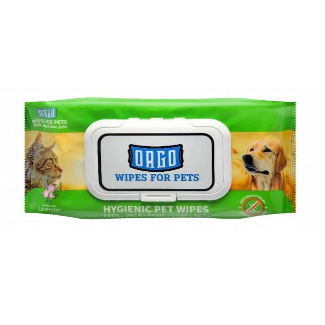 Ziggy Pupps Cat Orgo Pet Wet Wipe Glove Lavender Scent 48 wipes
