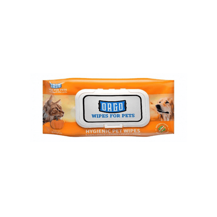 Ziggy Pupps Cat Orgo Pet Wet Wipe Glove Pumpkin Scent 48 wipes