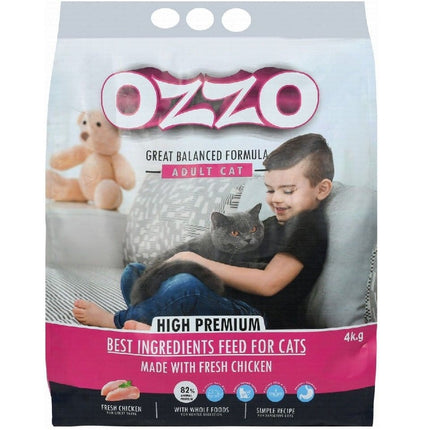 Ziggy Pupps Cat Ozzo Dry Food with Chicken for Sensitive Adult Cats 4 kg