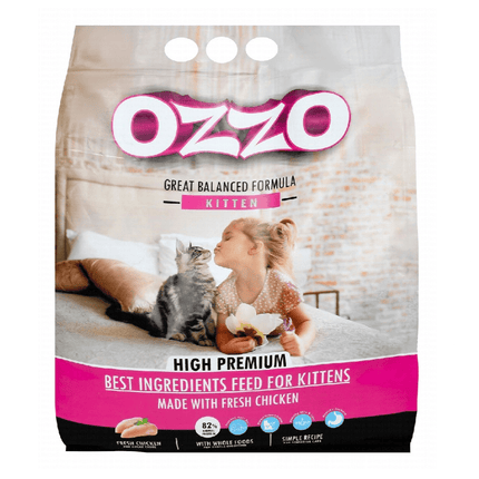 Ziggy Pupps Cat Ozzo Dry Food with Chicken for Sensitive kitten Cats 10 kg
