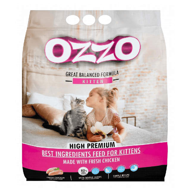Ziggy Pupps Cat Ozzo Dry Food with Chicken for Sensitive kitten Cats 10 kg