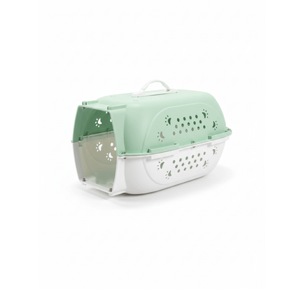 Ziggy Pupps Cat Pet Carrir Box Medium Size Available in two colors light blue and light green