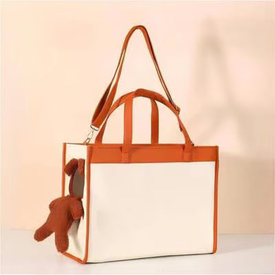 Ziggy Pupps Cat Pet Carrying Bag with Plush Bear 38×18.5×29 cm Travel Tote