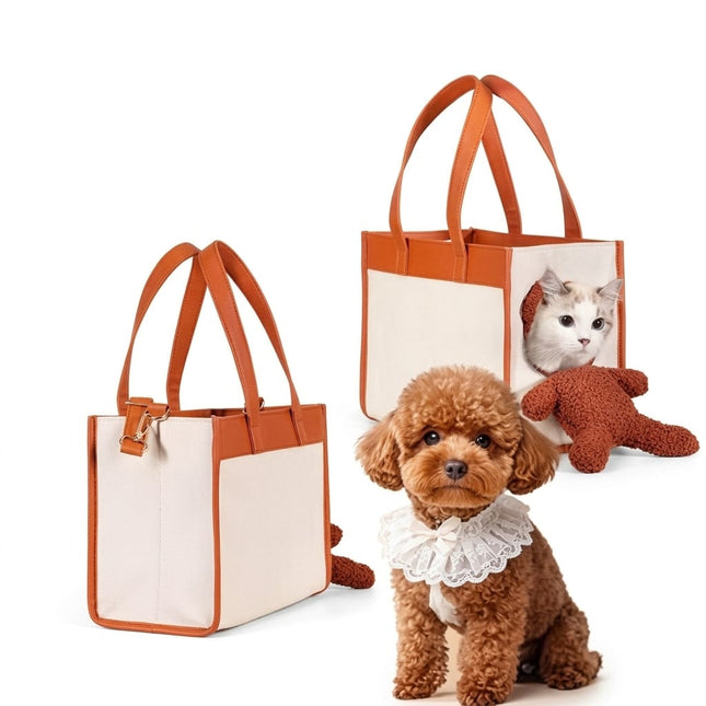 Ziggy Pupps Cat Pet Carrying Bag with Plush Bear 38×18.5×29 cm Travel Tote