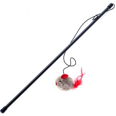Ziggy Pupps Cat Pet Cat Toy Mouse Sound Wood Hook