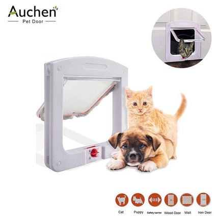 Ziggy Pupps Cat Pet Door 4 Way Cat Door and small dogs