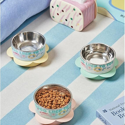 Ziggy Pupps Cat Pet Feeding Bowl For Feeding Pets Removable Desing For Easy Pet Bowl 12 Mm