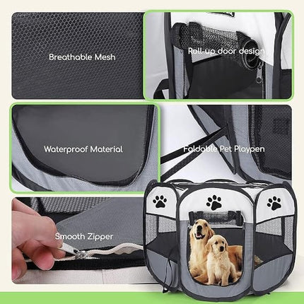 Ziggy Pupps Cat Pet playpen for small dogsAnd  cats foldable kennel small Red