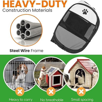 Ziggy Pupps Cat Pet playpen for small dogsAnd  cats foldable kennel small Red