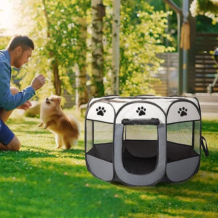 Ziggy Pupps Cat Pet playpen for small dogsAnd  cats foldable kennel small Red
