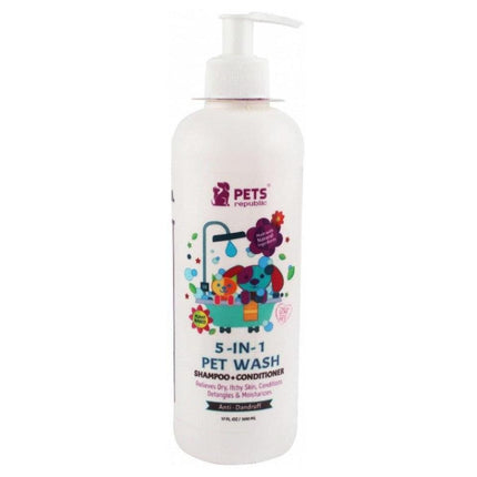 Ziggy Pupps Cat Pets Republic 5in1 Anti-Dandruff Pet Shampoo And Conditioner Bubblegum 500 ml