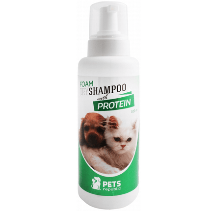 Ziggy Pupps Cat Pets Republic Antibacterial Pet Foam Shampoo with Protein 520 ml