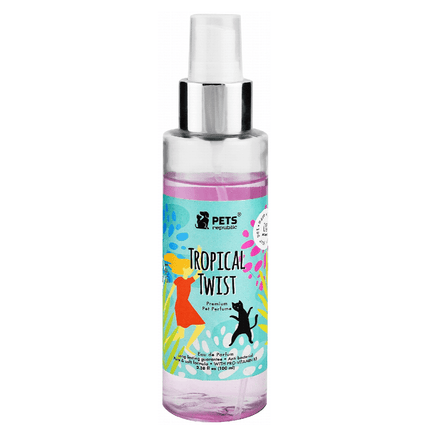 Ziggy Pupps Cat Pets Republic Antibacterial Pet Perfume Tropical Twist Scent - methanol free 100 ml