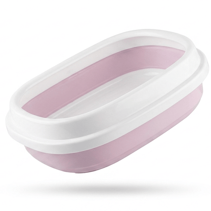Ziggy Pupps Cat Plastic Cat Litter Box Cat Toilet With Border 40x25x15cm Light Purple S