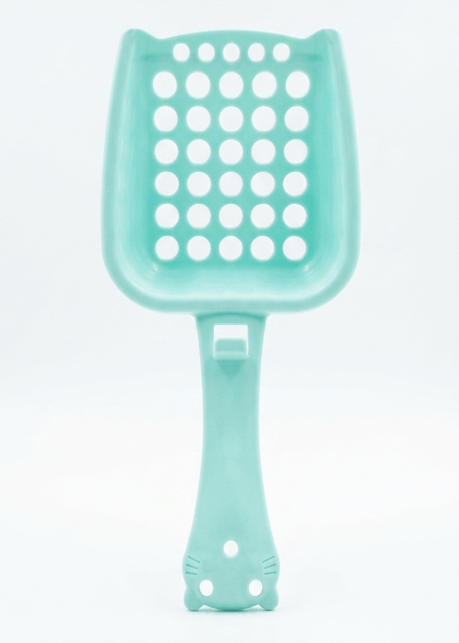 Ziggy Pupps Cat Plastic Cat Litter Scoop Sifter with Cute Handle