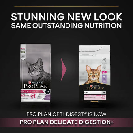 Ziggy Pupps Cat Purina Pro Plan Adult Delicate Digestion Dry Cat Food with Turkey 1.5 kg