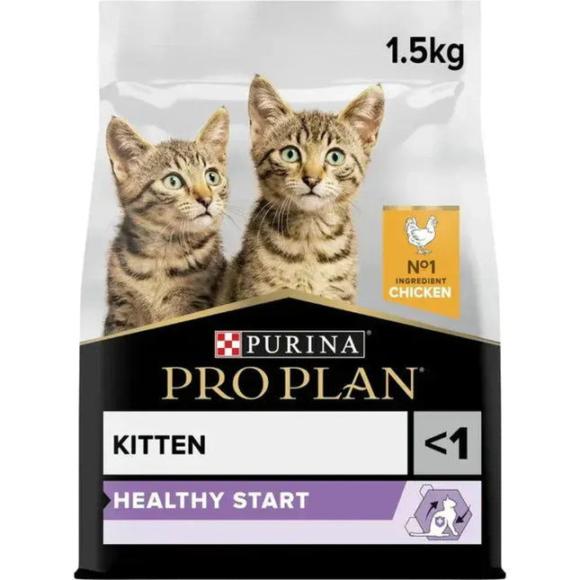 Ziggy Pupps Cat Purina Pro Plan Healthy Start Dry Food with Chicken for Kittens (Up to 1 Years) 1.5 kg