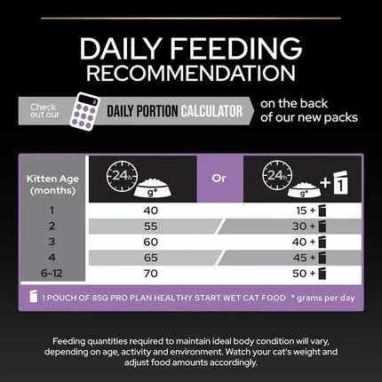 Ziggy Pupps Cat Purina Pro Plan Healthy Start Dry Food with Chicken for Kittens (Up to 1 Years) 1.5 kg