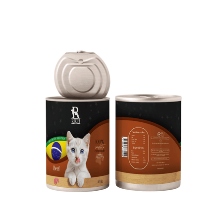 Ziggy Pupps Cat Rich wet Food for cats with beef 400G