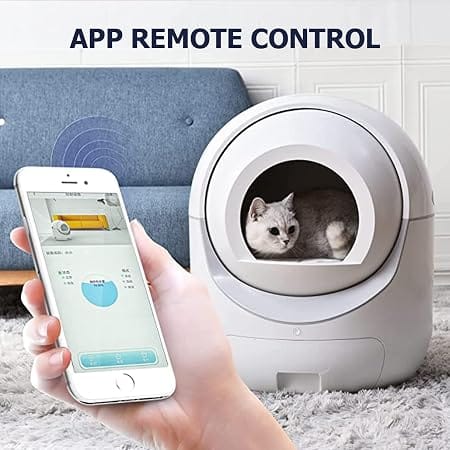 Ziggy Pupps Cat Self Cleaning Cat Litter Box Automatic Litter Box with 2.4G/5G Wi-Fi App Control And Odor Elimination
